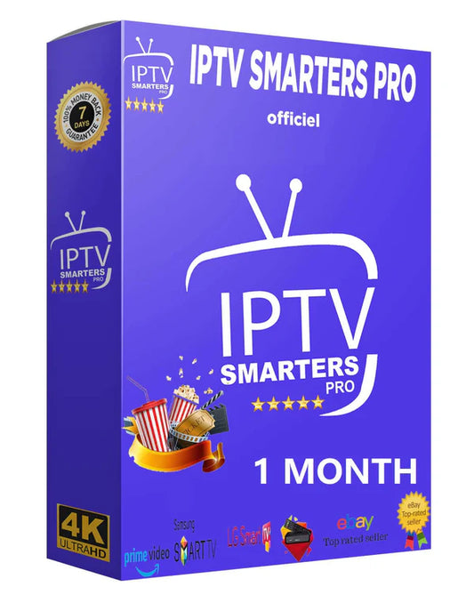 Subscription 1 Month IPTV SMARTERS PRO - ABONNEMENT SMARTERS PLAYER LITE 1 MOIS